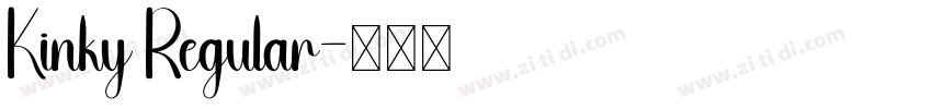 Kinky Regular字体转换